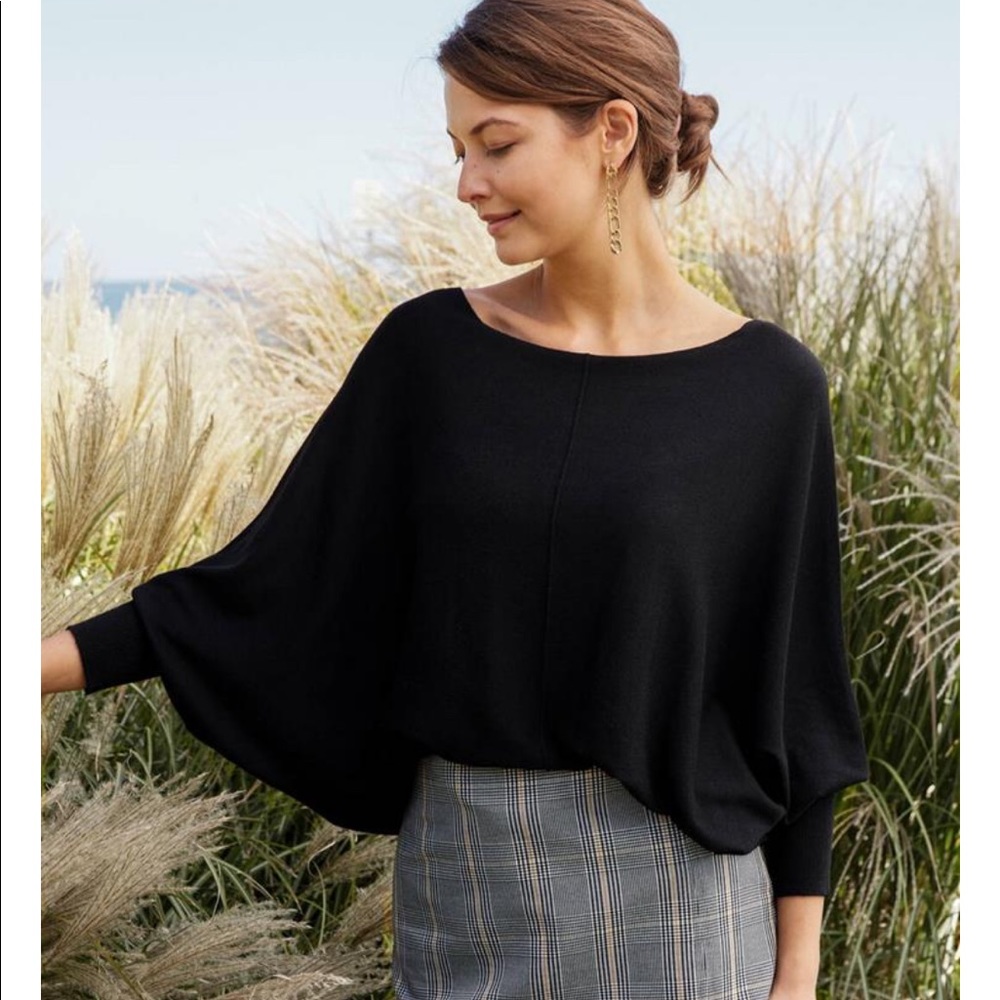 KERISMA DOLMAN TUNIC SWEATER IN GREEN